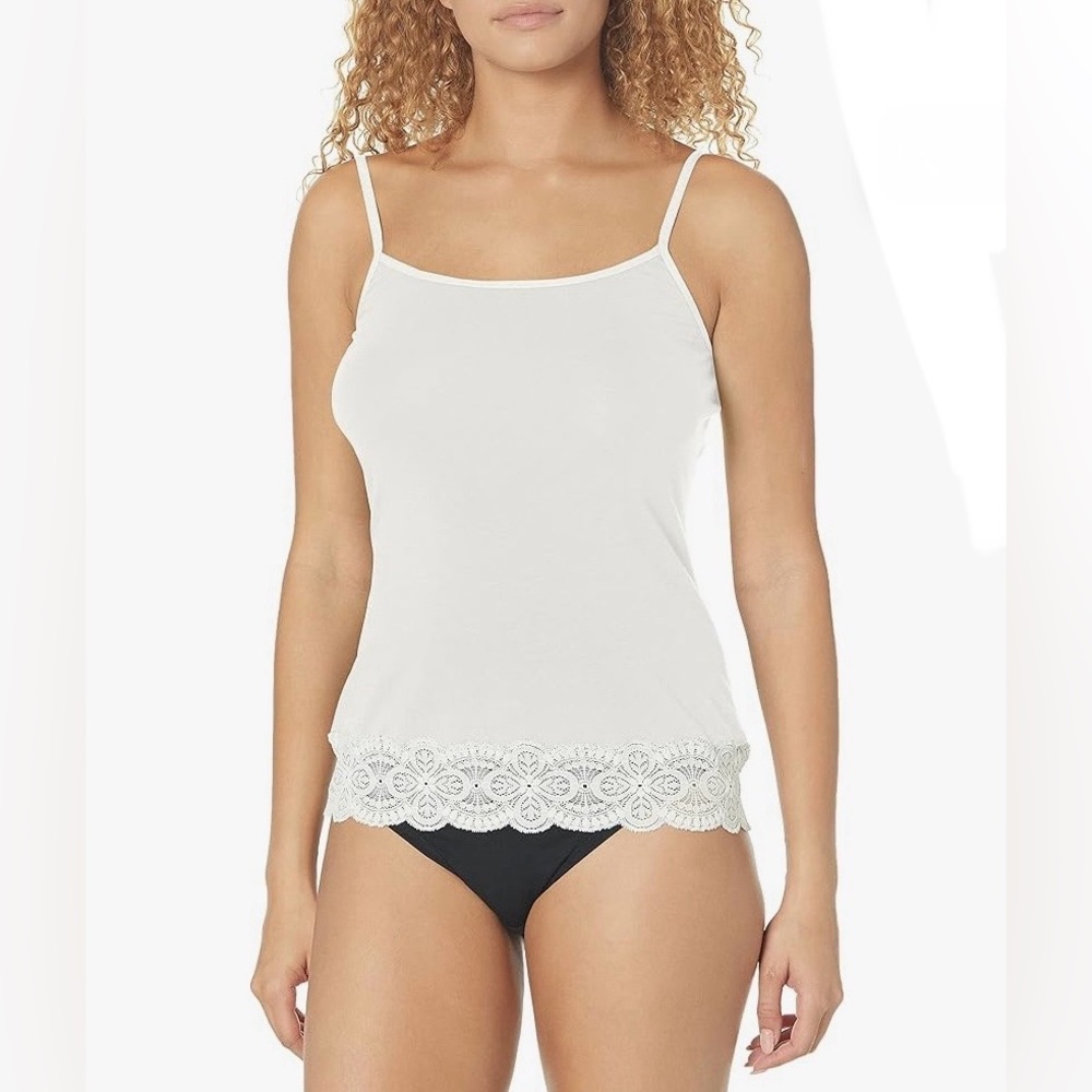 Cosabella - Sonia Camisole - Lace-Trimmed - Moon Ivory - Size Small - Excellent